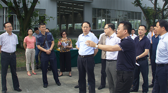 溫江區區長(cháng)一行來(lái)永亨溫江海峽科技園智造基地參觀(guān)指導